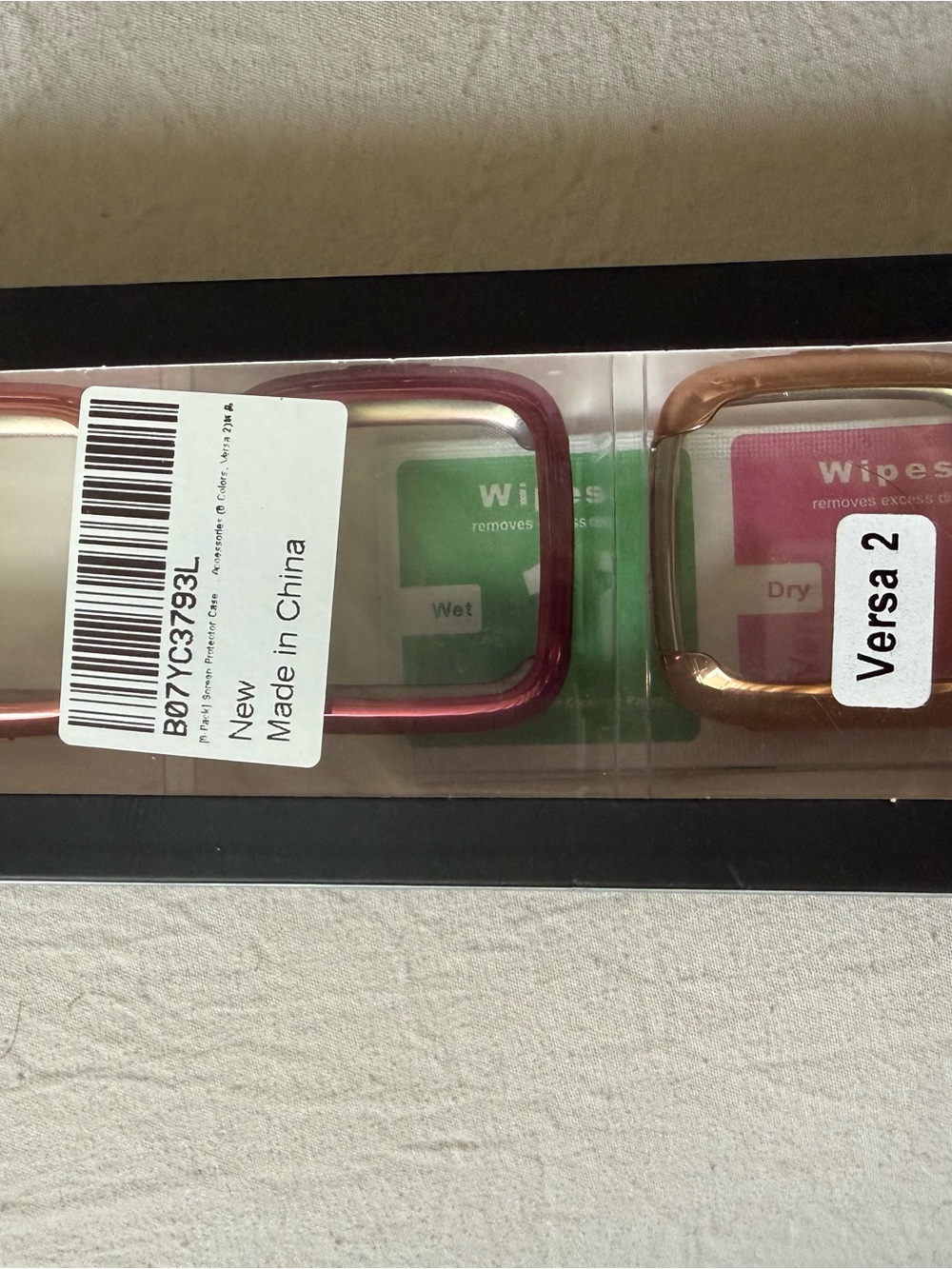 fitbit Versa 2 Metal Bezel Frames in Pink and Rose Gold